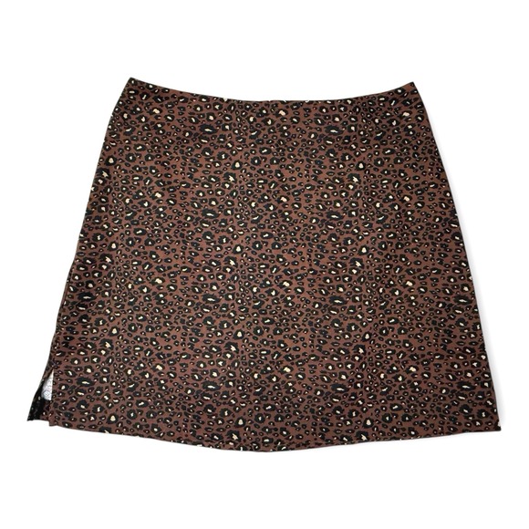 My Michelle Dresses & Skirts - My Michelle Vintage Leopard Print Mini Skirt Brown Animal Print Size 7/8 USA
